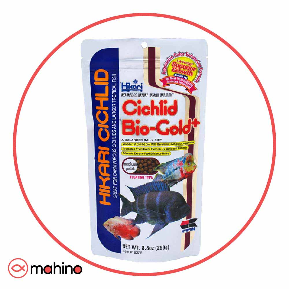 غذای ماهی سیکلید بیو گلد پلاس هیکاری 57 گرم Cichlid Bio – Gold +