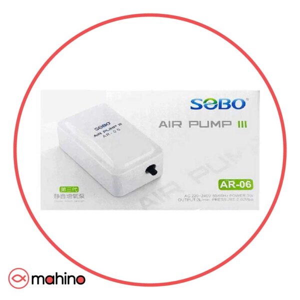 پمپ هوا تک خروجی آکواریوم سوبو مدل Sobo AR-06