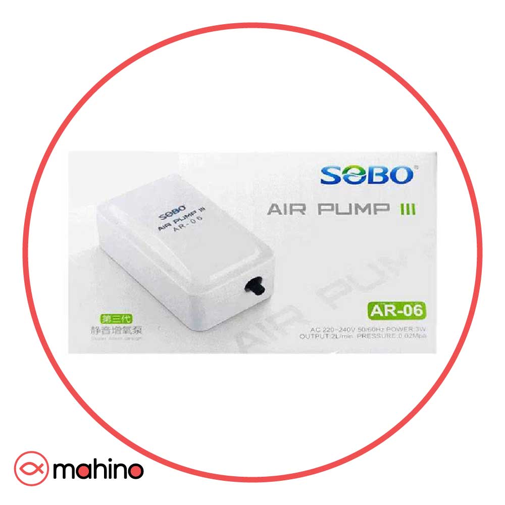 پمپ هوا تک خروجی آکواریوم سوبو مدل Sobo AR-06